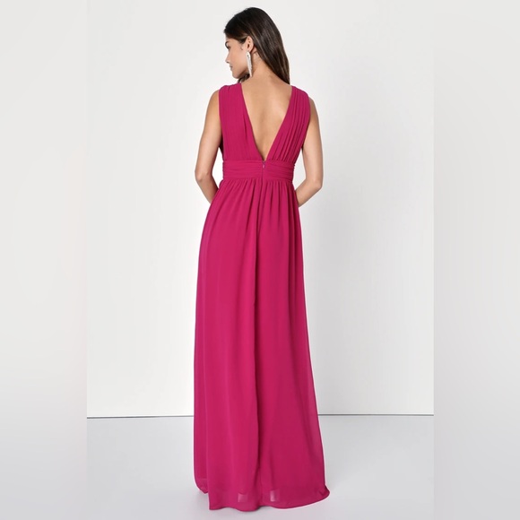 Heavenly Hues Magenta Maxi Dress - Picture 4 of 4
